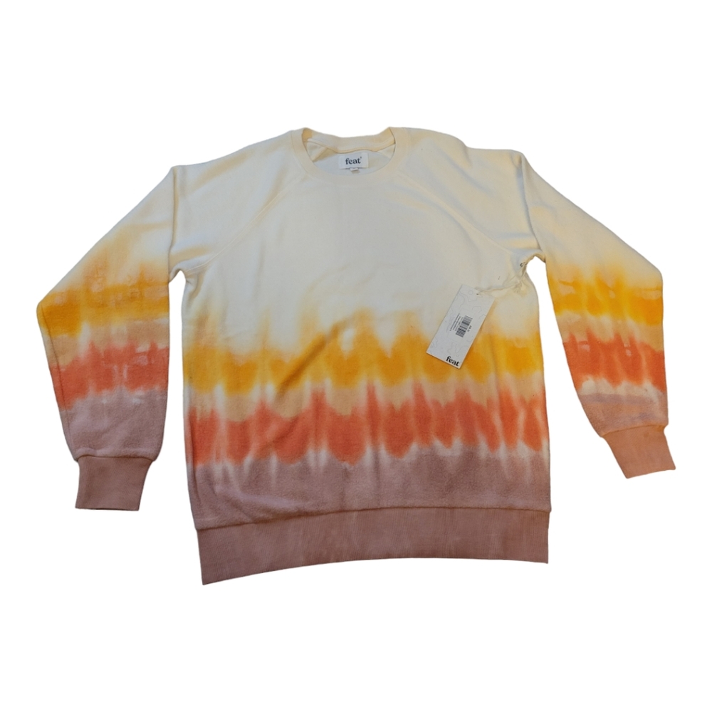 Feat Clothing Blanket Blend Crewneck Sweatshirt in Desert Sunset sz S NWT $98